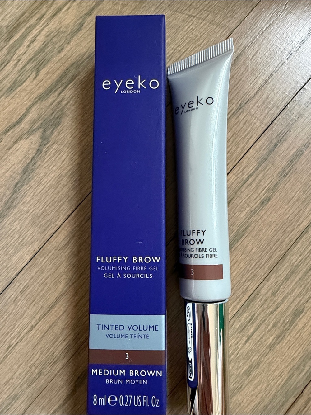 Eyeko Fluffy Brow Volumising Fibre Gel - Medium Brown 3